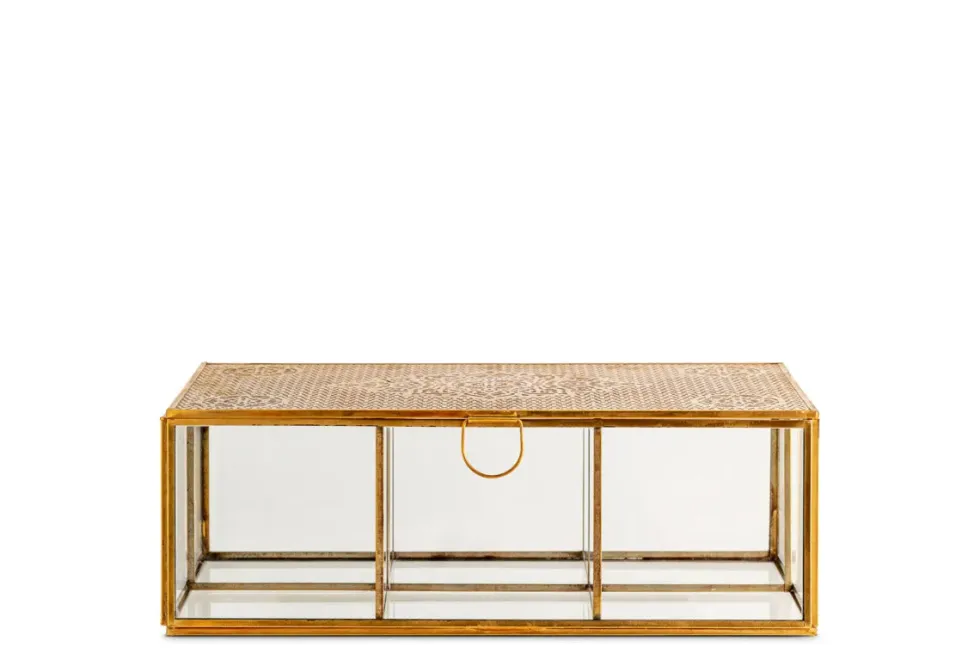 Kijang Jewellery Box - Brass & Clear