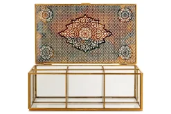 Kijang Jewellery Box - Brass & Clear