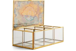 Kijang Jewellery Box - Brass & Clear