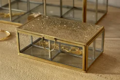 Kijang Jewellery Box - Brass & Clear