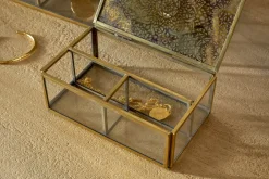 Kijang Jewellery Box - Brass & Clear