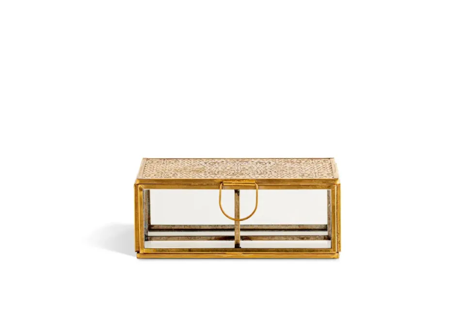 Kijang Jewellery Box - Brass & Clear