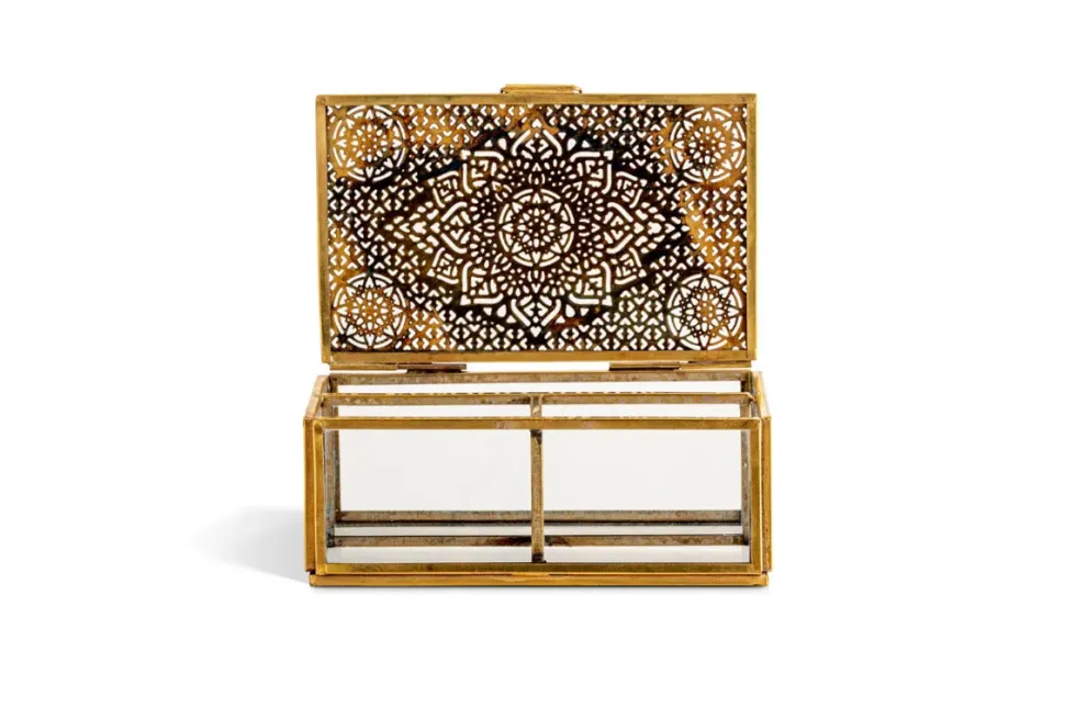 Kijang Jewellery Box - Brass & Clear