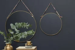 Kiko Round Mirror - Brass