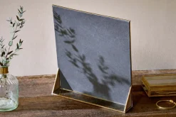 Kiko Standing Mirror - Antique Brass