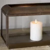 Kiwanda Wide Lantern - Antique Brass