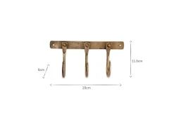 Kuna Iron Hooks - Antique Brass