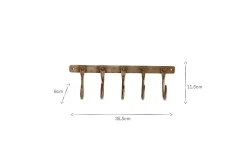 Kuna Iron Hooks - Antique Brass