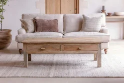 Laali Grooved Mango Wood Coffee Table - Natural