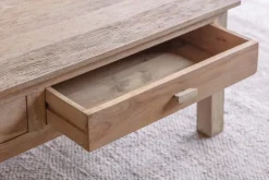 Laali Grooved Mango Wood Coffee Table - Natural