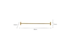 Laila Iron Hanging Rail - Brass