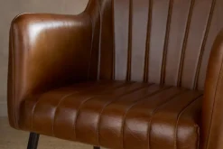 Lal Leather Armchair - Aged Tan