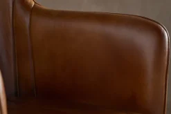 Lal Leather Armchair - Aged Tan
