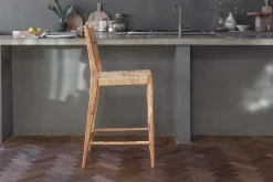 Lohanda Acacia & Munja Grass Counter Chair - Natural