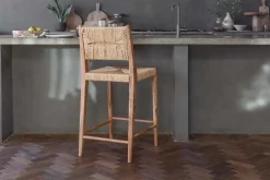 Lohanda Acacia & Munja Grass Counter Chair - Natural