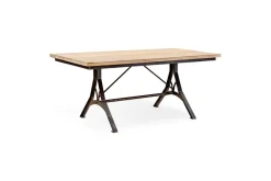 Lopa Iron & Reclaimed Wood Dining Table - Natural