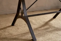 Lopa Iron & Reclaimed Wood Dining Table - Natural