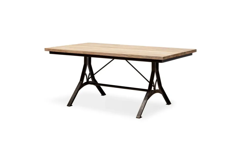 Lopa Iron & Reclaimed Wood Dining Table - Natural