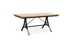 Lopa Iron & Reclaimed Wood Dining Table - Natural