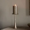 Lora Pillar Candle Holder - Brass