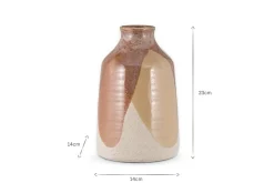 Lucia Ceramic Vase - Terracotta Mix