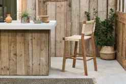 Madrisana Acacia & Rattan Bar Stool