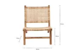 Madrisana Acacia & Rattan Woven Chair