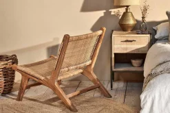 Madrisana Acacia & Rattan Woven Chair