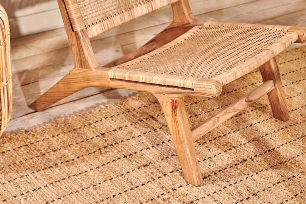 Madrisana Acacia & Rattan Woven Chair
