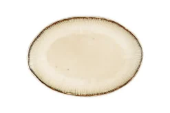Malia Large Oval Platter - Cream