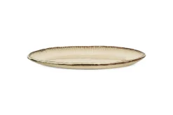 Malia Large Oval Platter - Cream