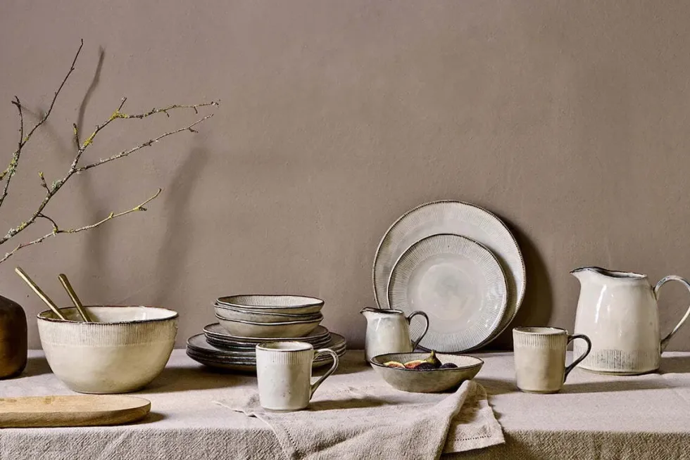 Malia Serving Bowl - Cream