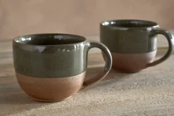 Mali Coffee Mug - Forest Green - (Set of 2)