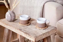 Mali Ribbed Espresso Mug - White