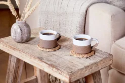 Mali Ribbed Espresso Mug - White