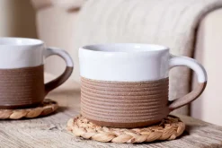 Mali Ribbed Espresso Mug - White