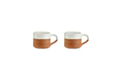 Mali Ribbed Espresso Mug - White