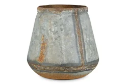 Mamba Outdoor Planter - Aged Zinc