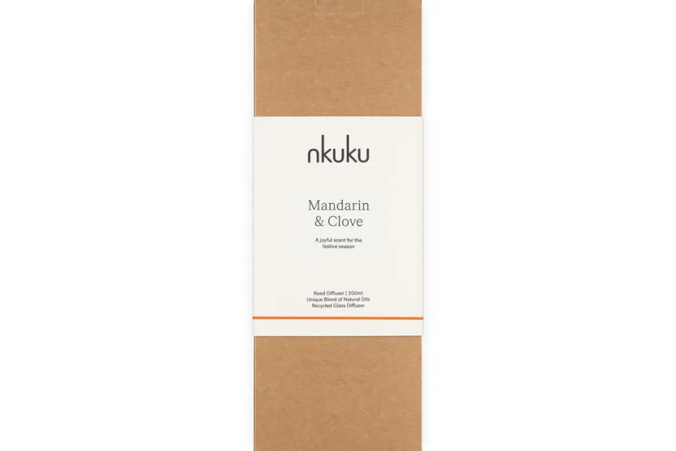 Mandarin & Clove Reed Diffuser - Antique Gold