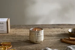Mandarin & Clove 1 Wick Scented Candle - Antique Gold - 1 Wick