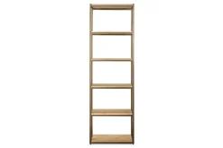 Marjori Mango Wood And Iron Standing Shelves - Narrow