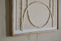 Mauri Frayed Wall Art - Neutral