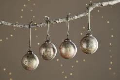 Mavu Baubles - Rustic Bronze & Green - (Set of 4)