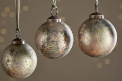 Mavu Baubles - Rustic Bronze & Green - (Set of 4)