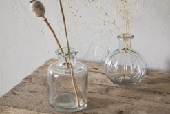 Mayumi Recycled Glass Bud Vases - Clear (Set of 3)