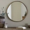 Mchanga Organic Shape Mirror - Antique Brass