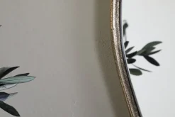 Mchanga Organic Shape Mirror - Antique Brass