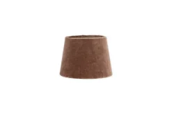 Mendai Velvet & Linen Lampshade - Mocha