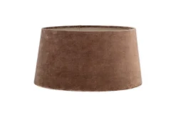 Mendai Velvet & Linen Lampshade - Mocha