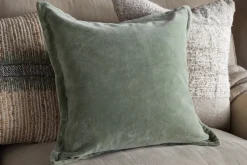 Menmai Velvet Cushion Cover - Eucalyptus